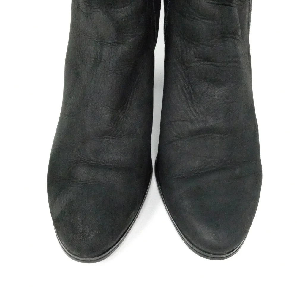 Michael Kors Back Leather Heeled Pull On Ankle Boots, Women's Size 9.5